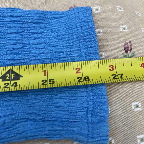 H&M Shirt Womens Small Blue Puff Sleeve Textured Long Sleeve Square Neck NWT - Picture 7 of 7